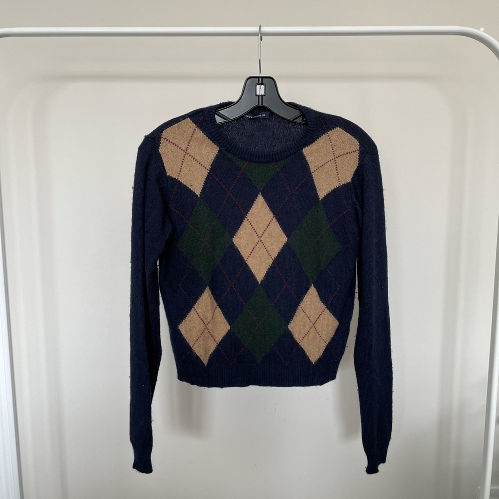 Brandy Melville Argyle Sweater